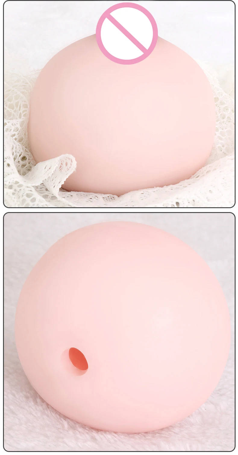 Artificial Chest Fake Silicone Breast Toys men sex toys women silicone fake boobs Men Masturbator Stress Squeeze Ball Soft Mini Boobs Toy Pocket Pussy Adult Products