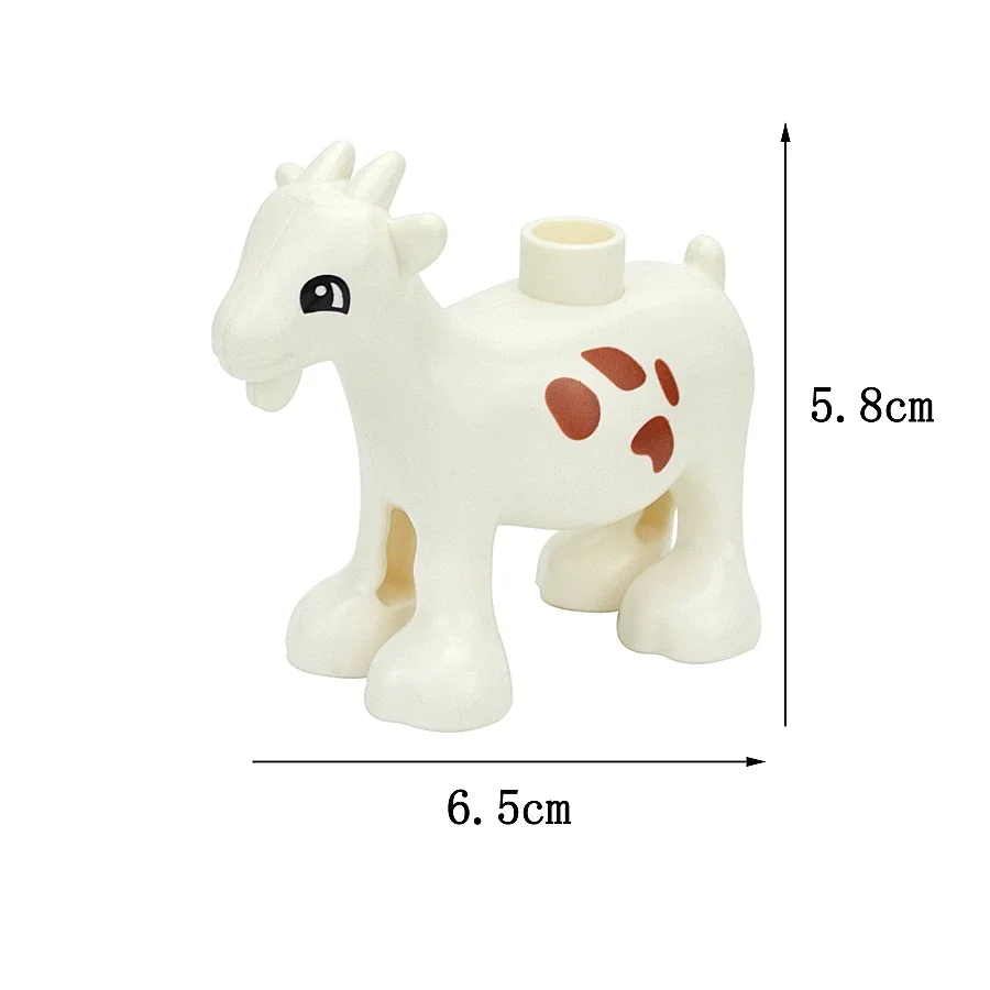 Bulk Large Animal Building Blocks Set - Farm & Zoo Creatures Toys