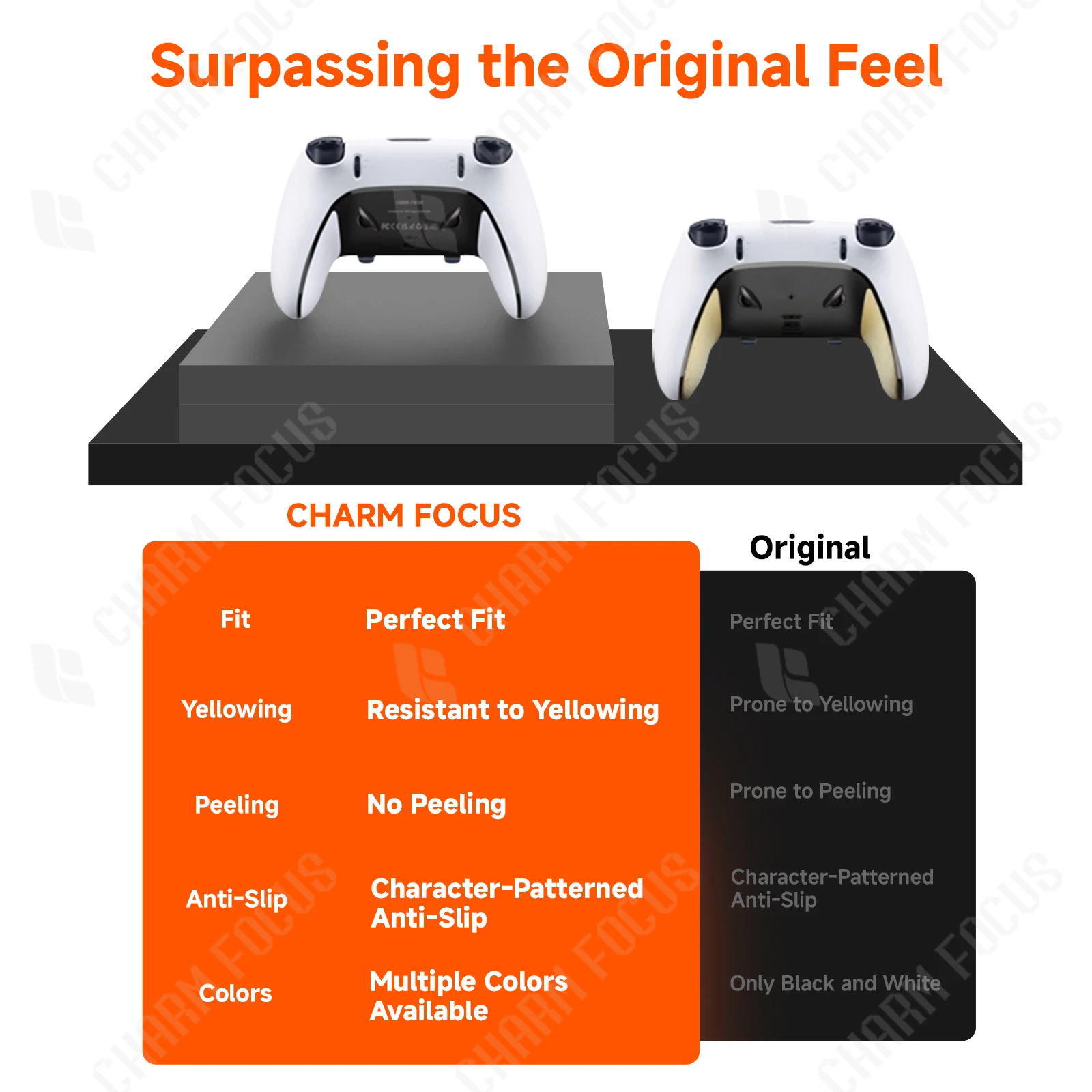 Decorative Bottom Shell with Soft Rubber Grip for DIY Replacement (Controller Not Included)