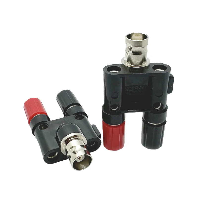 BNC auf Bananenstecker Splitter, BNC-Buchse auf Dual-Bananenbuchse, Klemmadapter, HF-Koaxialadapter für HF-Radioantennen – Detail 4