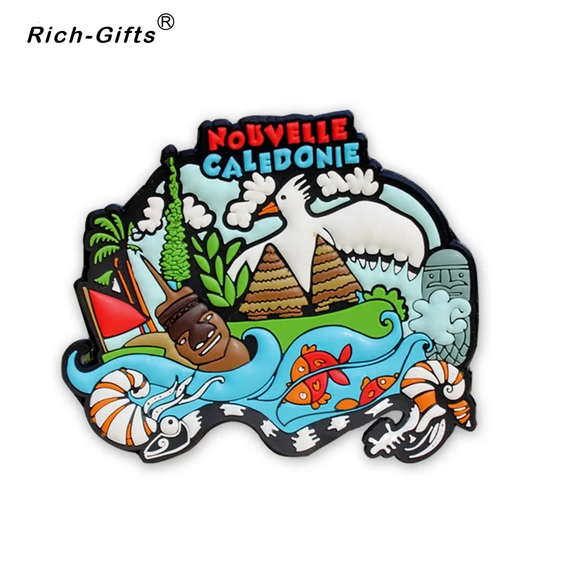 

personalized Custom cartoon soft PVC souvenir fridge magnet for France