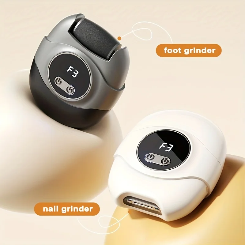 2-in-1 Electric Foot Scrubber and Nail Clipper Set2Foot Grinding Tool, Foot Scrubber, Polisher, and Removal Tool 2025New