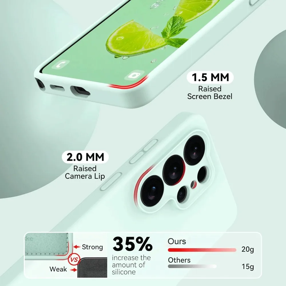 Matte Liquid Silicone Slim Case - Candy Pure Color Soft Cover