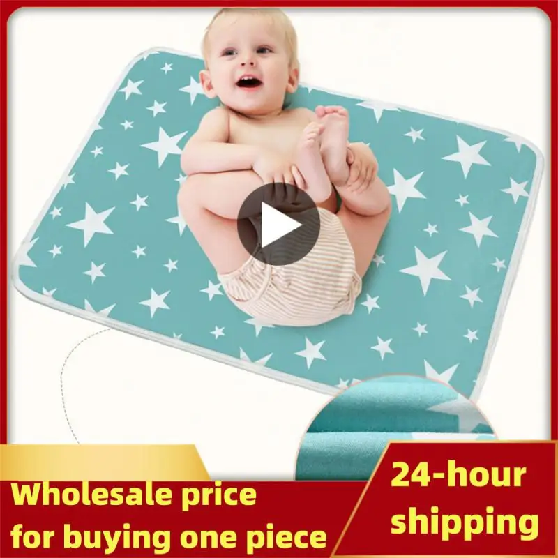 

50*70cm Baby Diaper Changing Mat Portable Foldable Washable Waterproof Mattress Travel Pad Floor Mats Cushion Reusable Pad Cover