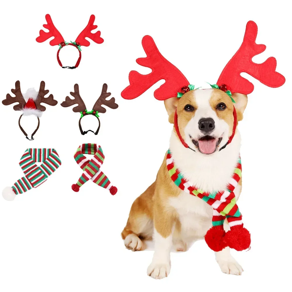 

Big Dog Scarf, Neck, Christmas Hair Hoop, Dog Clothes, Pet Accessories, Christmas Supplies, Winter Warmth