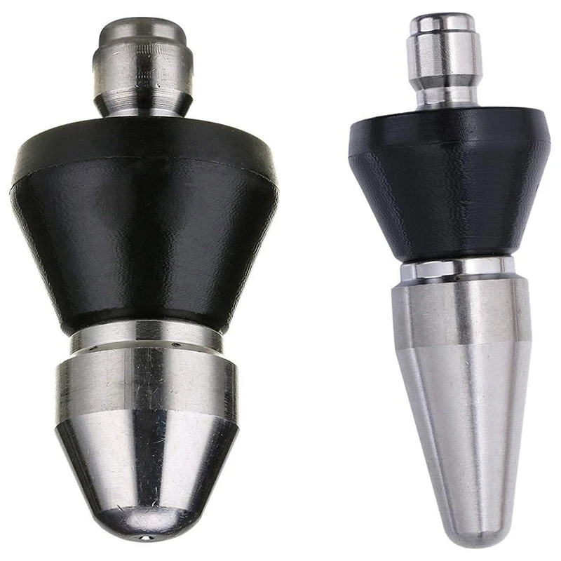 

2Pcs Pressure Washer Sewer Jet Nozzle, Quick Connect Pipe Cleaning Water Nozzle, 1/4 Inch 5000 Psi Orifice