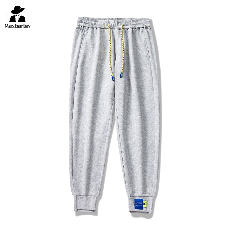 Men's cotton pants sports tights Baichao brand spring and autumn young student couple loose casual pants men's 2024 pants
