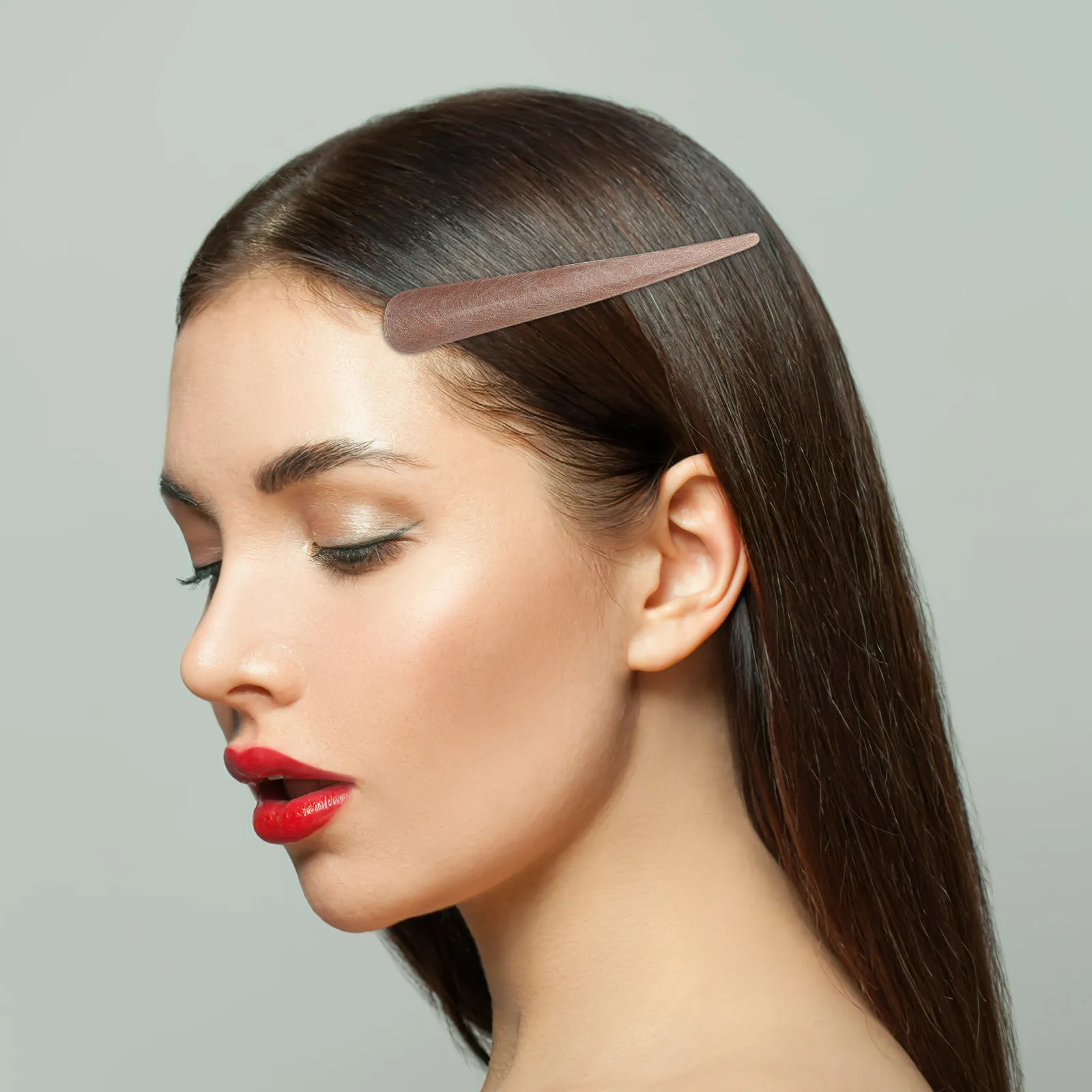 6Pcs 호른 헤어 클립 여성용 아크릴 오리 클립 소녀 포니 테일 클램프 헤어 스타일링 장식 선물 준비