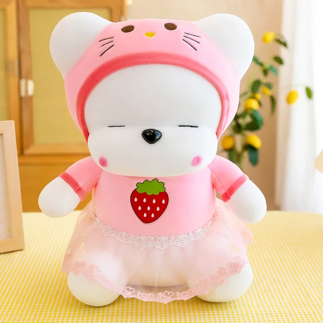 38-60cm Kawaii Soft Stuffed Cartoon Pajama Rabbit Kids Bunny Rabbit Sleeping Cute Cartoon Plush Toy Dolls Children Birthday Gift