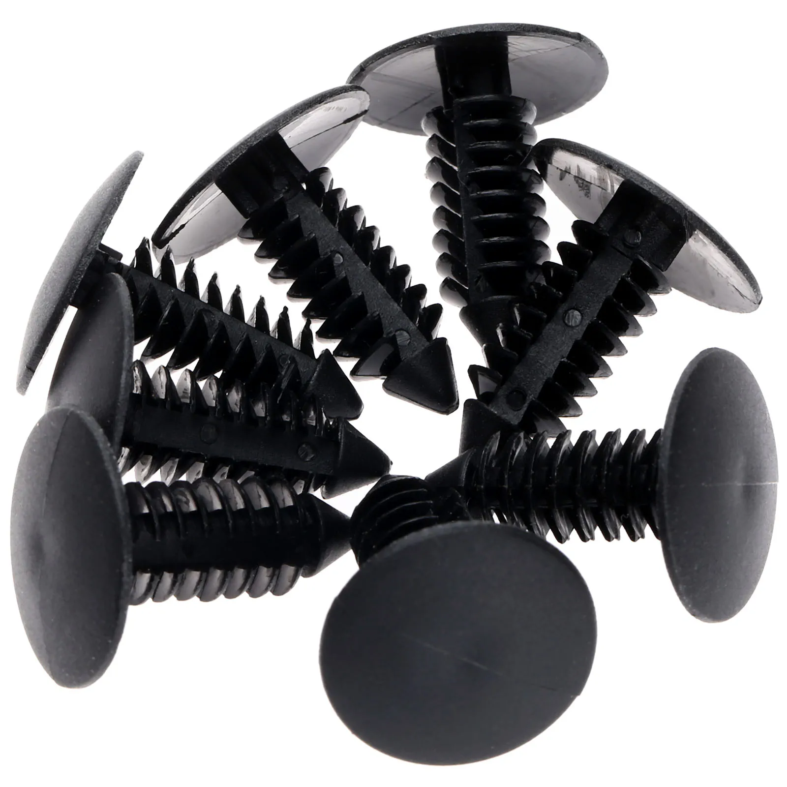 50Pcs Auto Fastener fit 8mm Hole Nylon A16 Clips Fender Bumper Shield