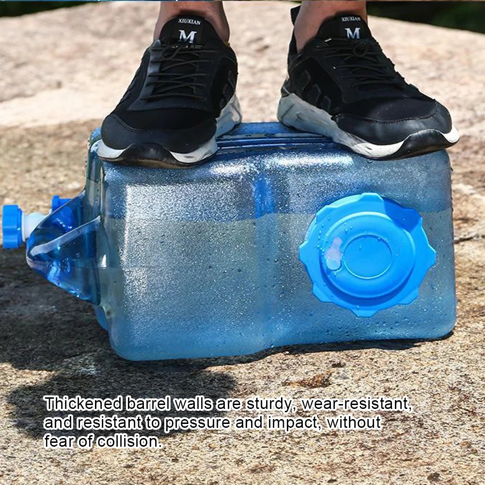 3/5/7.5/10/11L Car Water Bucket Drinking Water Bucket Driving Pure Tank Storage Carrier with Faucet for Outdoor Camp
