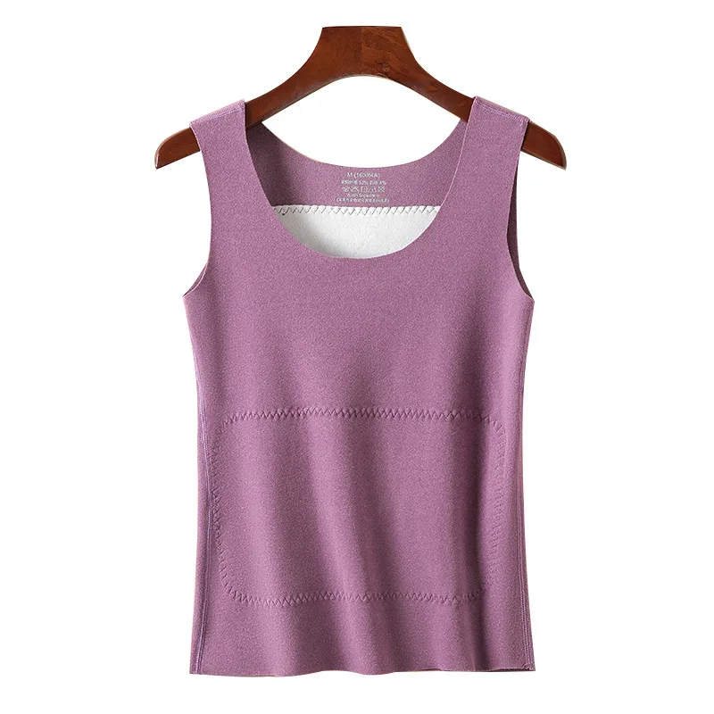 

Velvet Vest Women's Velvet Underwear Wears A Seamless Base Layer A Camisole Top And A Thick Thermal Underwear
