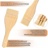 3pcs Flat Hake Brushes Hake Paint Brush Artist Painting Set Sheep Hair Bristles Wash for Watercolor Ceramic Pottery Painting 4