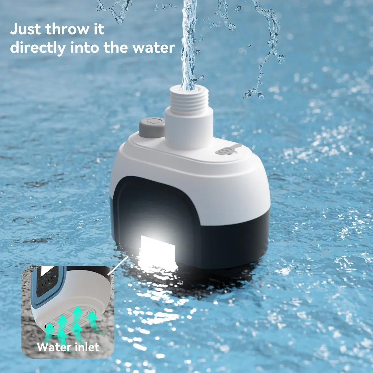 Multi-purpose outdoor bathing shower camping site dormitory household pet watering booster pump portable shower