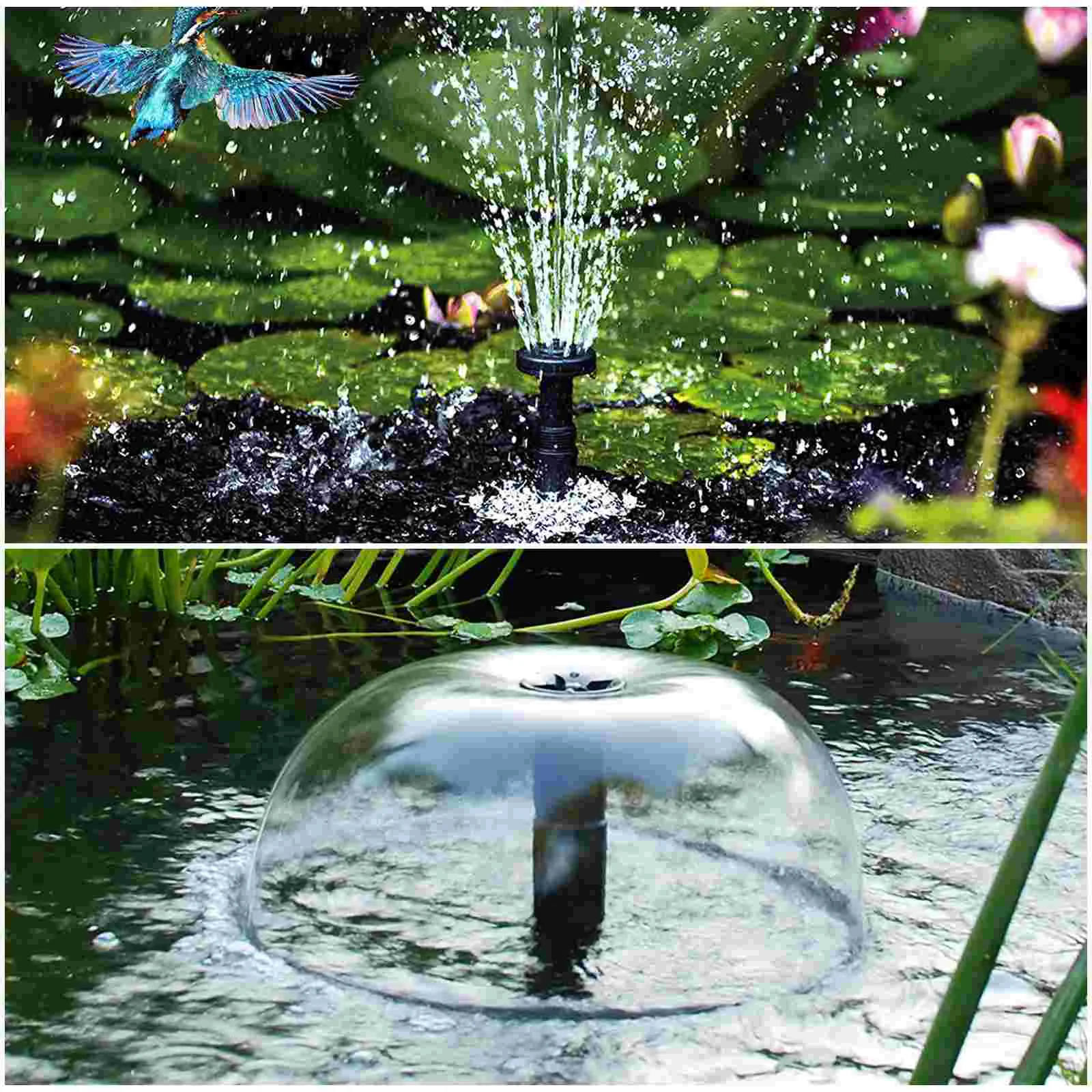 

Fountain Pump Nozzle Kit Garden Pool Pond Outdoor Fountain Waterfall Multi-function Plastic Nozzles Spray Head Garden