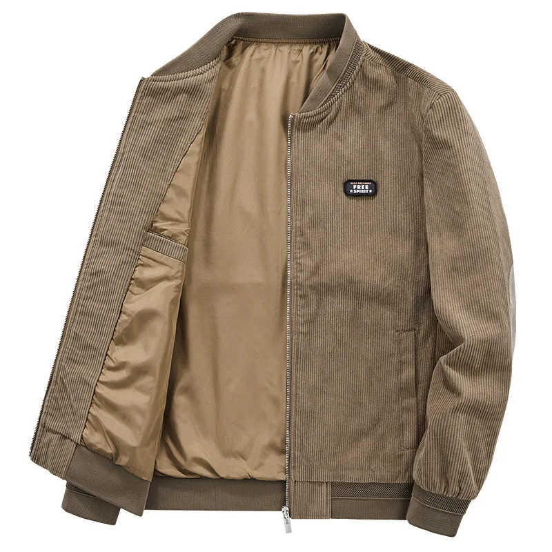 

Men Fashion Slim Bomber Windbreaker Jackets Men's Tactics Military Casual Corduroy Coats Men 2023 Spring Autumn New Outwear