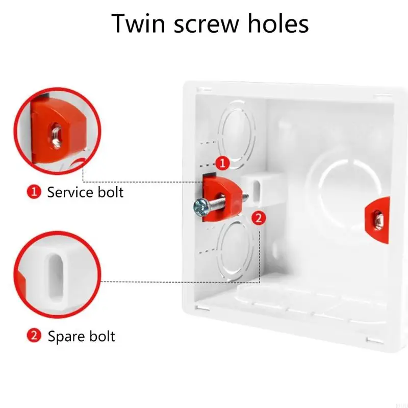 R0JD 86-Type PVC Junction Box Wall Mount Cassette For Switch Socket Base