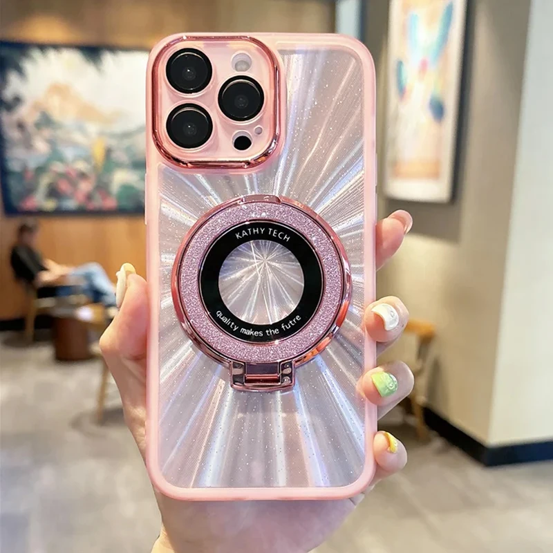 Glitter Phone Case With Holder For Xiaomi Redmi Series Protective_voghion.com