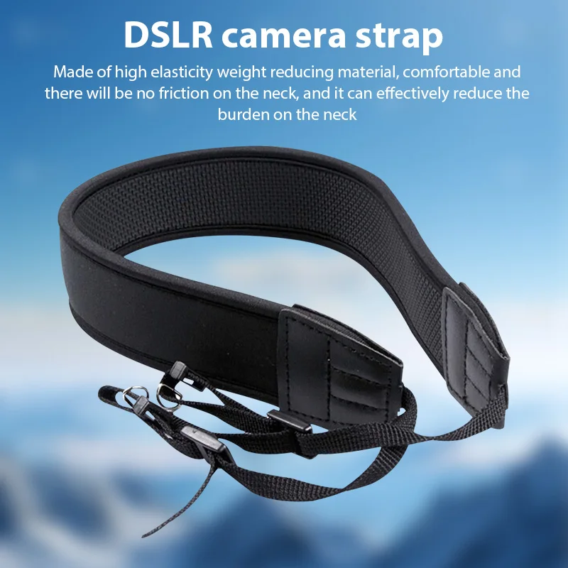 Adjustable Black Anti Slip Camera Shoulder Strap Belt