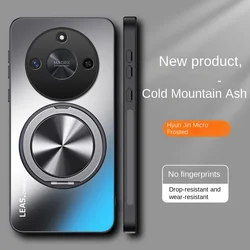 Huawei Honor Custodia Rigida Opaca con Supporto ad Anello - Cover Posteriore Magnetica Protettiva