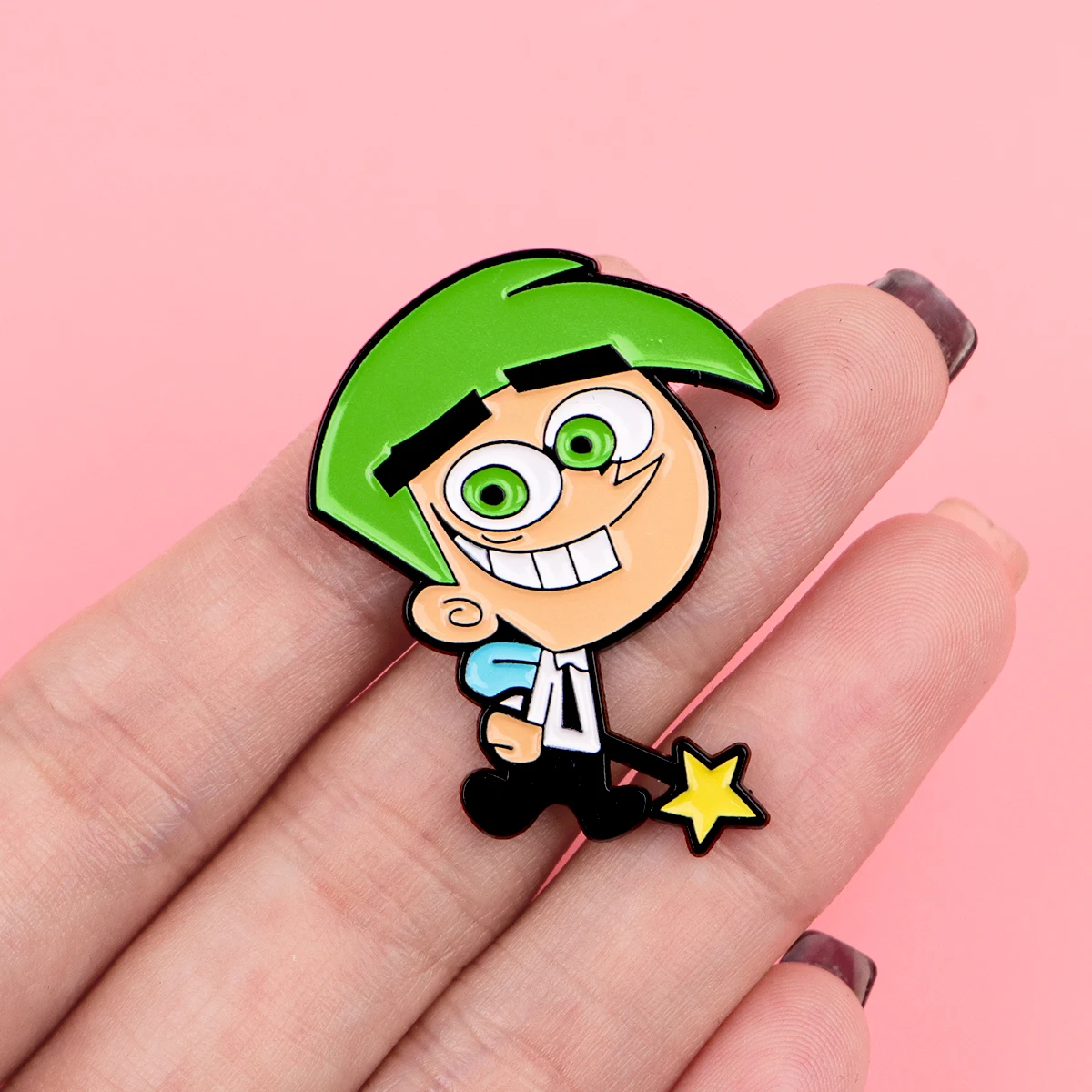2개/세트 코믹 애니메이션 에나멜 핀 브로치, 옷깃 핀 배지, 배낭 의류 액세서..