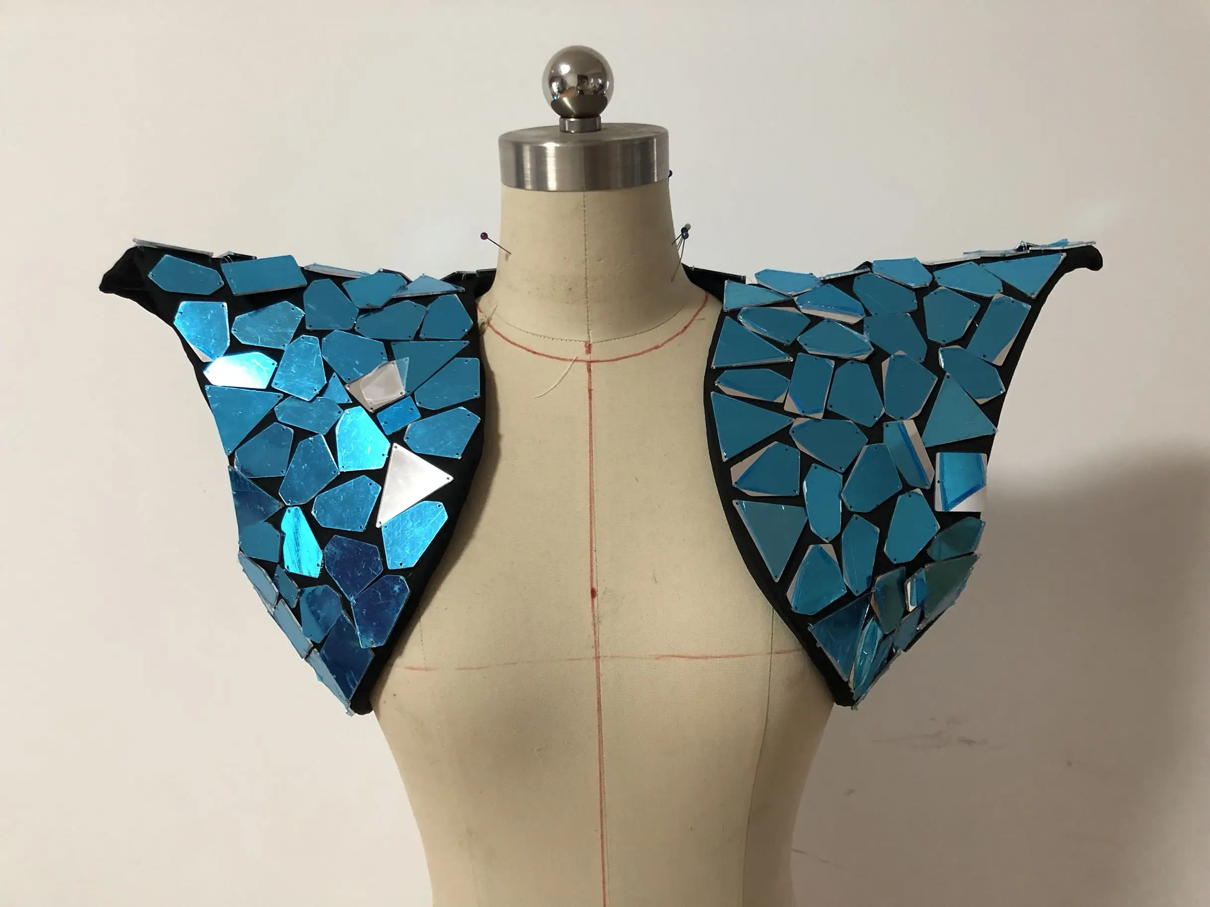 

Nightclub DJ Festival Outfit Women Singer Modern Dance Men Performance Clothing Cloak Mirror Costumes Party Rave Wear