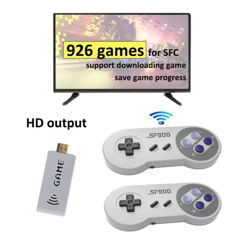 Super SNES NES용 비디오 게임 콘솔, 6100 게임 내장, HDMI 호환 TV 게임 스틱, 휴대용 게임 플레이어