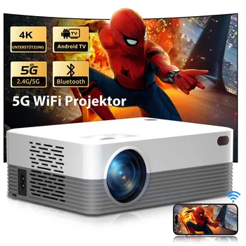 XGODY 4K Projector Full HD 2.4G 5G WiFi LCD LED Video Movie Beam Android Projector Home Theater Cinema Beamer 1GB 8GB Bluetooth 1
