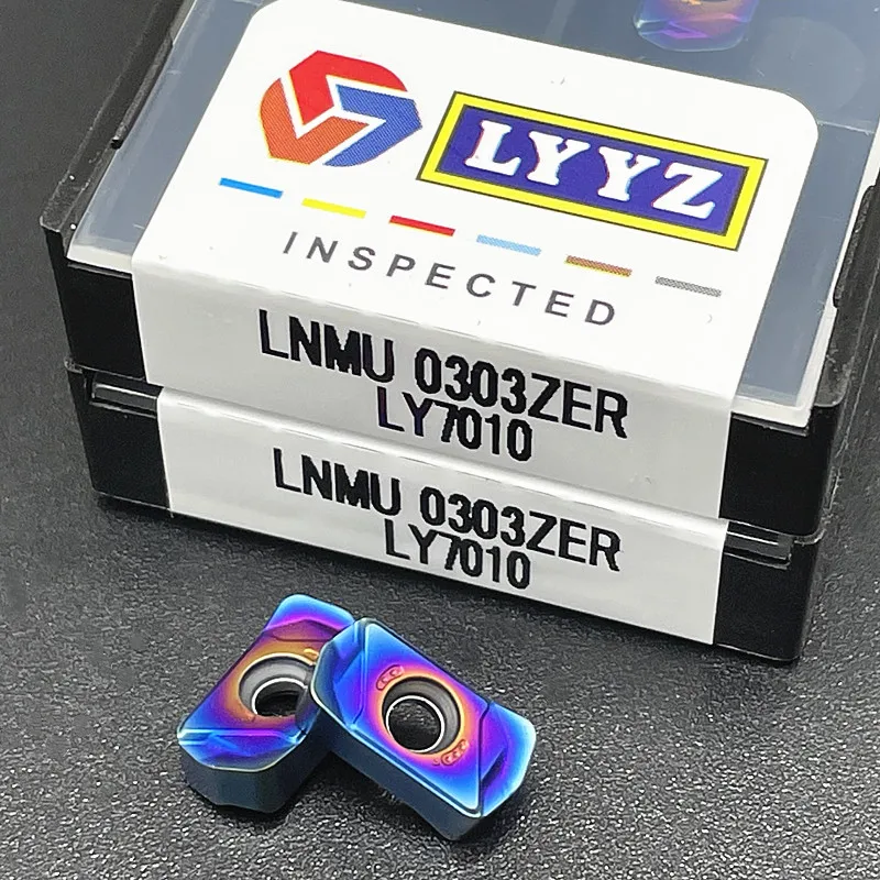 

Твердосплавные пластины LNMU0303ZER LY7010, высококачественные фрезерные лезвия, токарный станок с ЧПУ, режущий инструмент LNMU 0303, фрезерные инструменты из твердого сплава