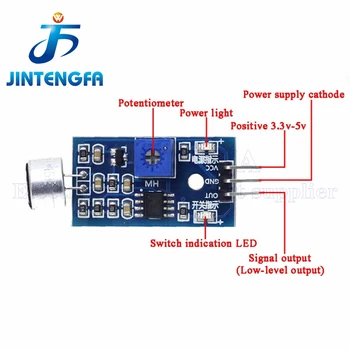 Modulo sensore di rilevamento del suono Sensori sonori Modulo VOS Interruttore ad azionamento vocale Modulo microfono per interruttori Arduino Smart Home