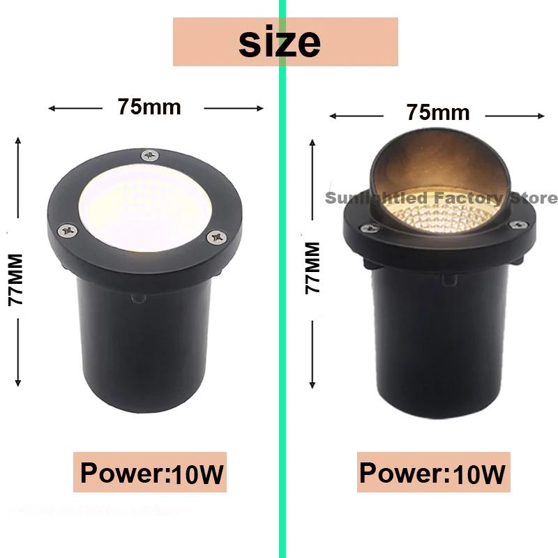 8pack LED Underground Lamp Waterproof In-Ground Light Buried Light Landscape Lighting for Path Deck Garden Outdoor Lamp 12V 220V led underground light