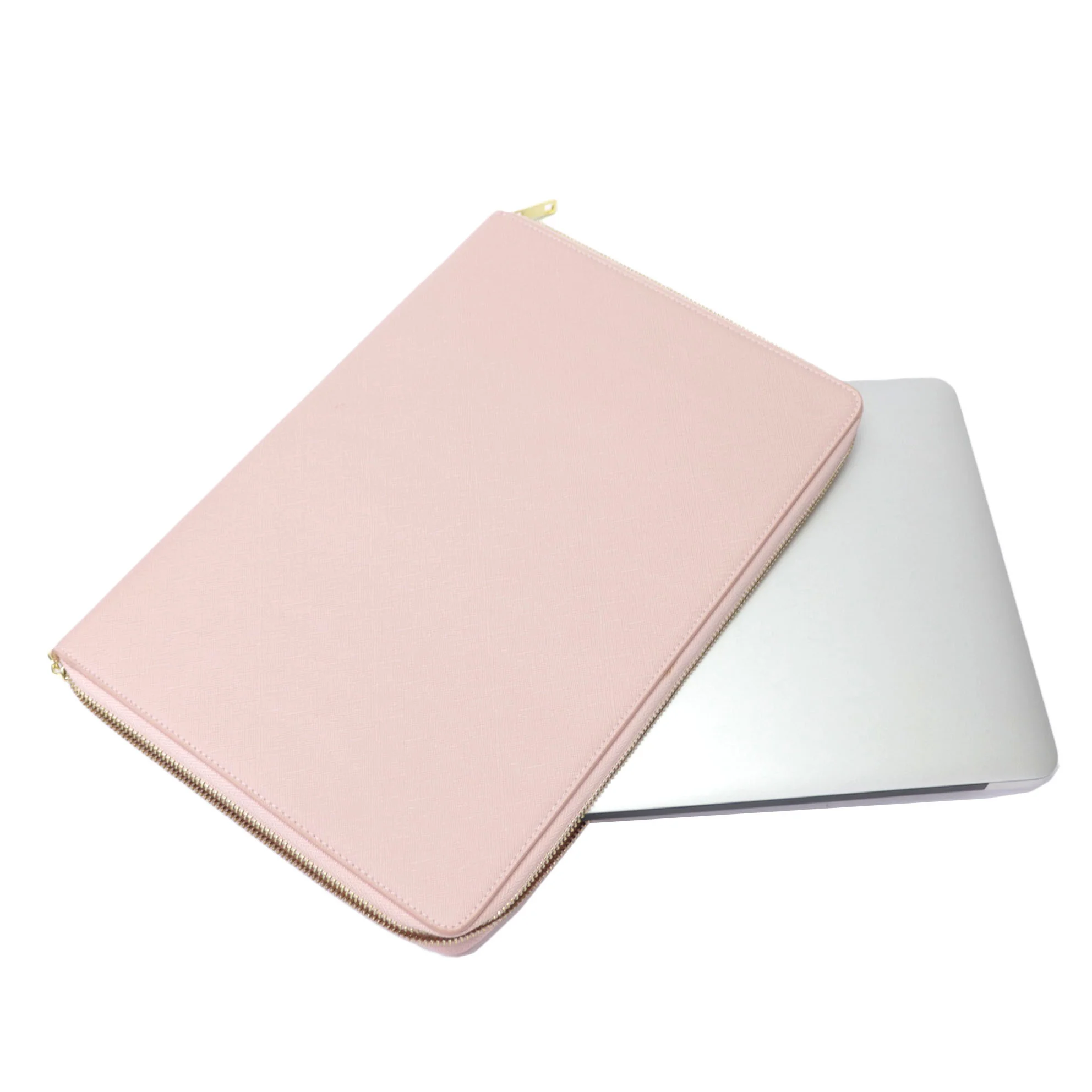 Free Custom Saffiano PU Leather Laptop Sleeve Bag for Macbook 13
