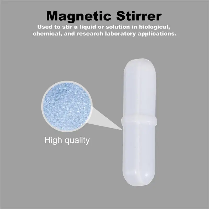 5 Pcs Laboratory Magnetic Bar Cylindrical Magnetic Stirrer Rod Stirrer-Mixer Stir Bars Stirrer for Chemistry magnetic stirrer magnetic stirring rod