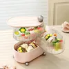 Light Luxury Lipstick Jewelry Dressing Table Storage Rack Jewelry Rotary Table Storage Box Dust Proof Multi Layer Transparent 4