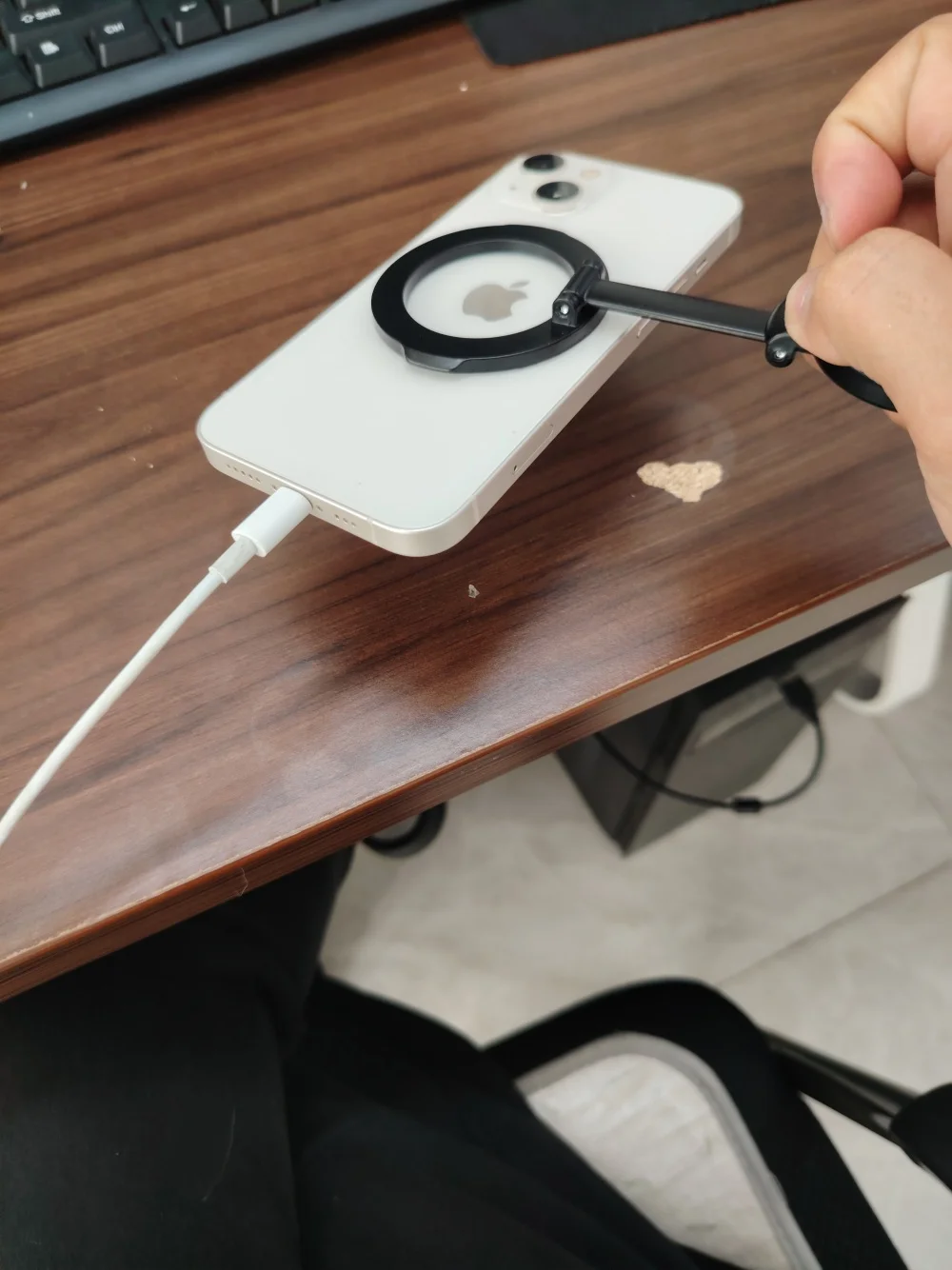 Faltbare Rotation Magsafe Auto Halter Universal Auto Halterung Mobile Unterstützung Für Auto Handy Halter Für IPhone 14 13 Samsung – Detail 14