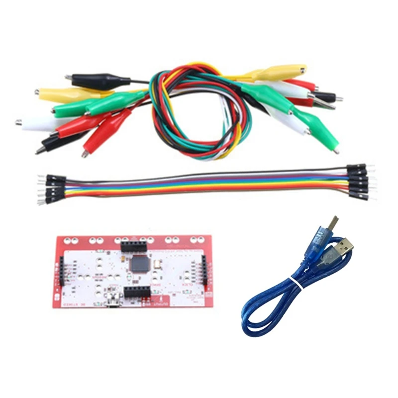 

1 комплект для основной платы управления Makey, модуль управления, набор «сделай сам» с зажимом для кабеля USB для Makey, практичные детские подарки