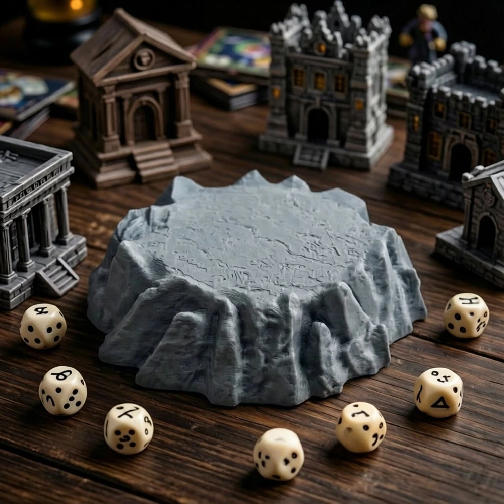 Rock Platform Terrain Miniature for Tabletop Gaming Scenery