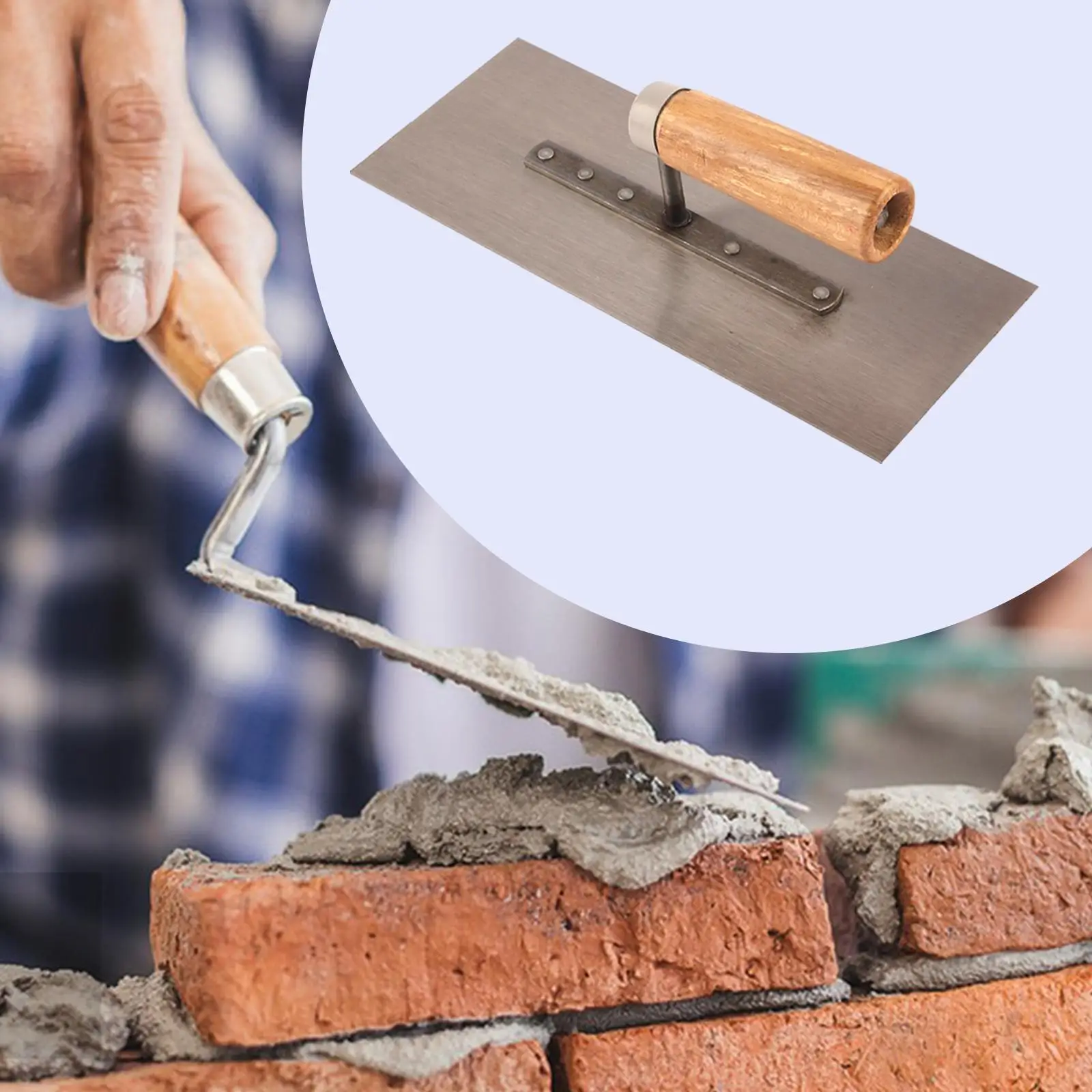 Masonry Finishing Trowel Bricklaying Trowel Bricklayer Professional Hand Tool Drywall for Tile Flooring Grout