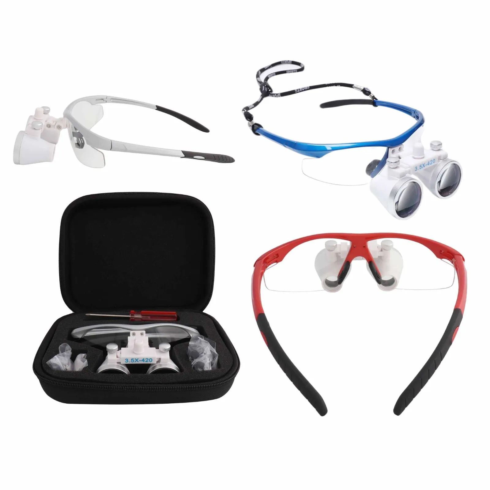 Dental Loupes Lab Medical Magnifier Magnification Binocular 2.5 3.5x420