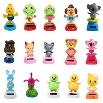 Hot New Solar Energy Car Interior Ornaments Animal Doll Figurine Sway Shake Model  Automotive Dashboard Decoration