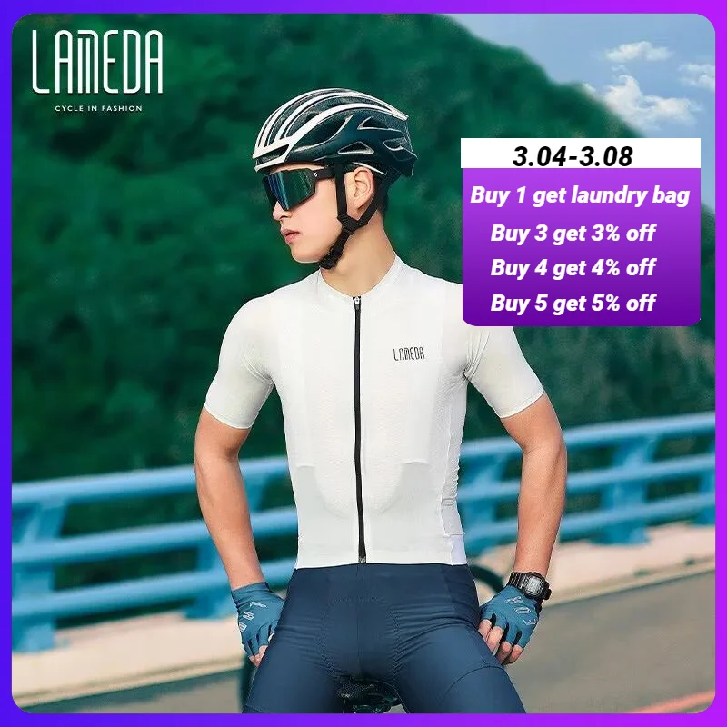 

LAMEDA Cycling Jersey Quick-drying Cycling Suit Men Short-sleeved Jacket Road Bike Clothing Bicycle Clothing Women