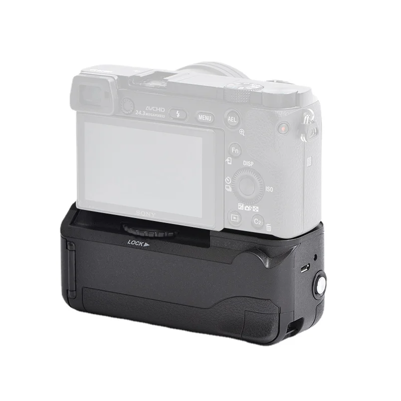 BG-A6300 Vertical Battery Grip holder for Sony A6300 A6000 A6400 A6100 Camera work with NP-FW50 battery
