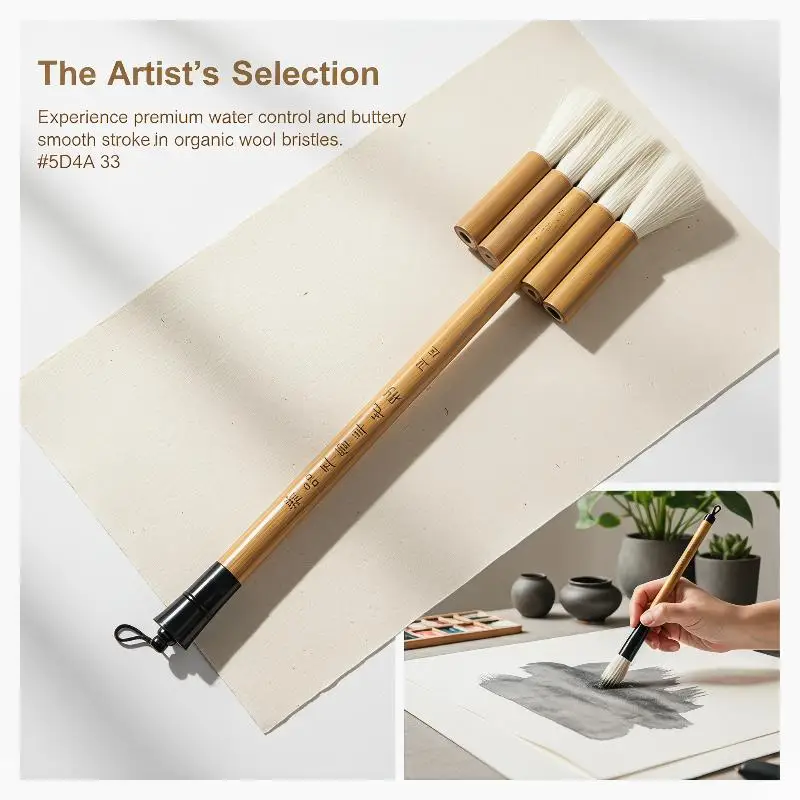 Set di Pennelli Artistici in Lana 2870 per Acquerello, Progettati per Opere d'Arte Sofisticate e Dettagliate - immagine 4