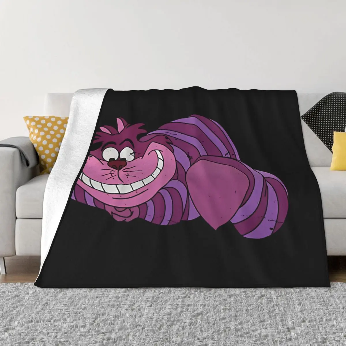 

Cheshire Cat Portable Warm Throw Blankets for Bedding Travel