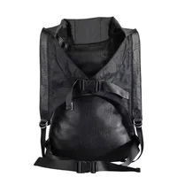 Personality 3D Skull Leather Backpack Rivets Skull Backpack with Hood Cap Apparel Bag Cross Bags 2