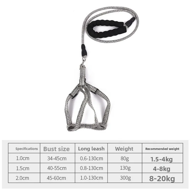 Retractable Dog Walking Rope and Harness - Pet Supplies
