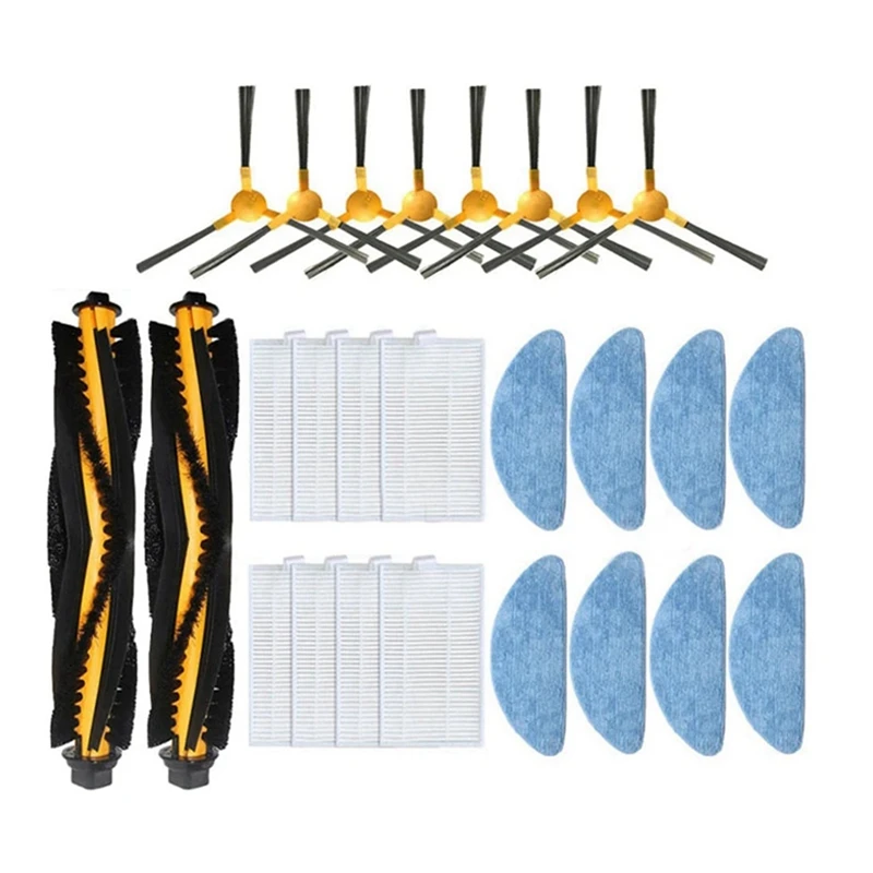 

For LIECTROUX C30B XR500 E30 Proscenic 800T 820T 830T 820S Robot Vacuum Hepa Filter Main Brush Side Brush Mop Cloth Replacement