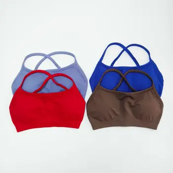Brassière de Sport Push-Up Sans Couture