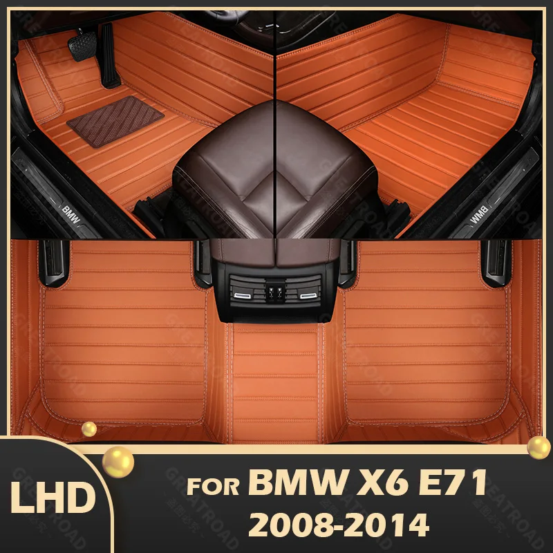 

MIDOON Car floor mats for BMW X6 E71 2008 2009 2010 2012 2013 2014 Custom auto foot Pads automobile carpet cover