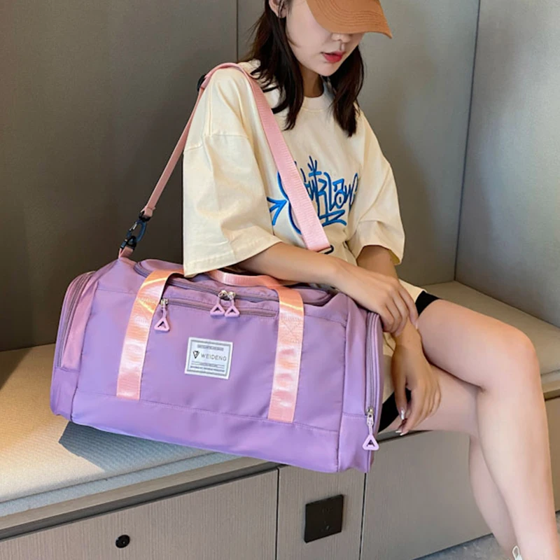 Fashion Travel Bags For Women Large Capacity Men's Sports bag Waterproof Weekend Sac Voyage Female Messenger Bag Dry And Wet